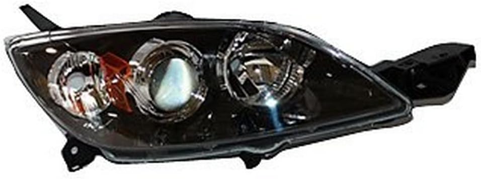 TYC Right Headlight Assembly Compatible with 2004-2009 Mazda Mazda3