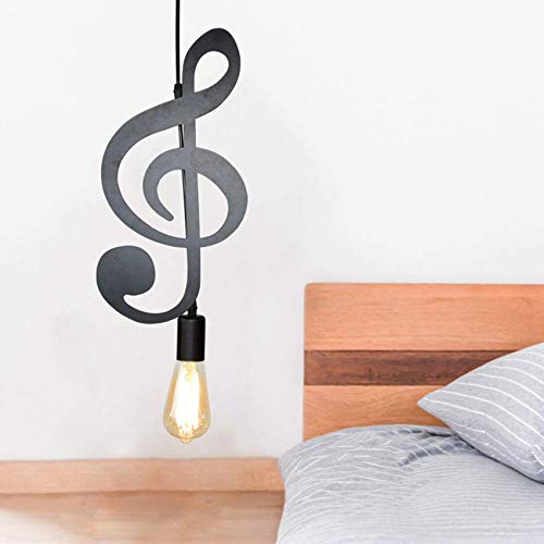 Plafonnier en Fer Note de Musique Éclairage Loft et Bar - 6