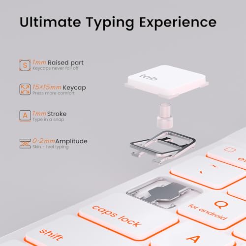 Image of OYEEICE Keyboard Case for iPad A16 11th Gen 2025 & 10th Gen 2022 | 360 Rotatable Detachable Wireless Keyboard Cover with Pencil Holder, Folio Protective Case for iPad 11th /10th Gen