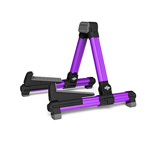 Rotosound Support de guitare pliable violet RGS-200-PU pour musiciens