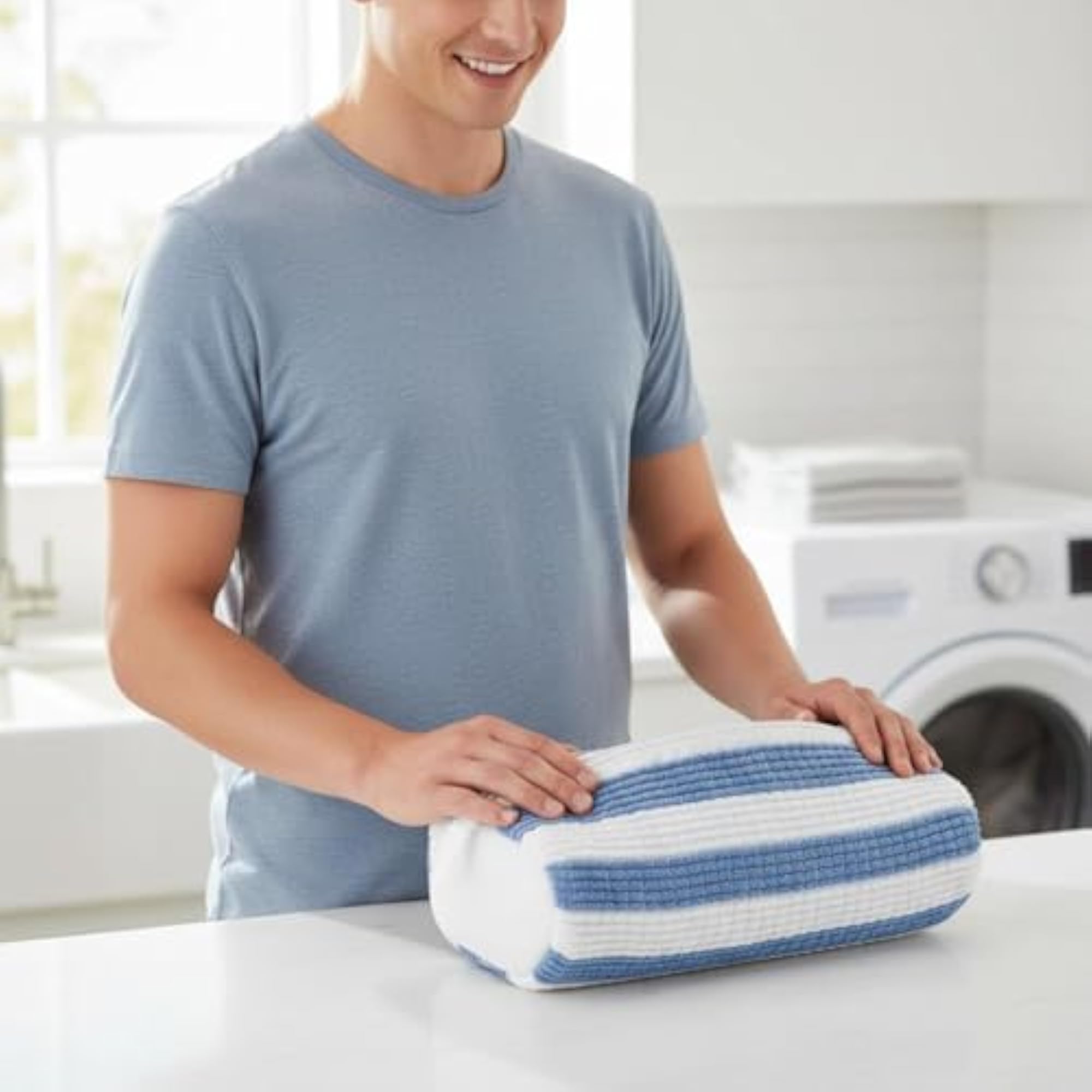 2 Pieces Zipper Closure Chenille Shoe Wash Bag