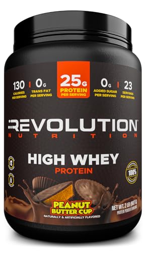 Revolution Nutrition, High Whey, Protein Powder 2LB, Whey Isolate, Gluten