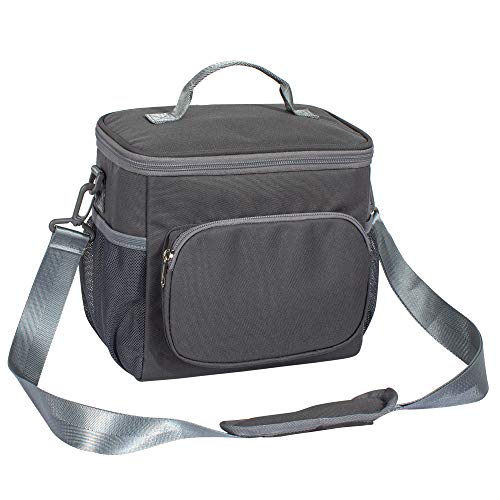 TOPERIN Lunch Box Insulated Lunch Bag for Men, Women Lunch Tote Bag Dark