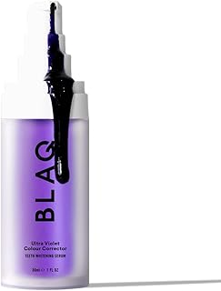 BLAQ Ultra Violet Color Corrector Serum for Teeth - Brightening Purple Toothpaste Serum - Fluoride Free & Peroxide Free Teeth Whitening Serum - Purple Teeth Whitening for Sensitive Teeth - 1.01 fl oz