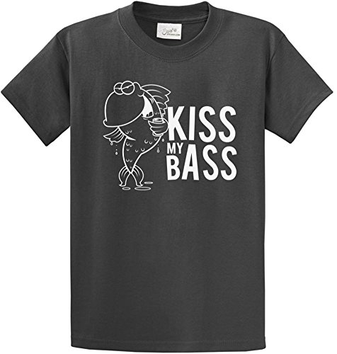 Joe's USA(tm -Tall Kiss My Bass - Fun Fishing T-Shirts in Size...