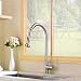 Hotis High Arc 1 or 3 Hole Single Handle Stainless Steel Prep Spraye Pull Down Sprayer Kitchen Faucet,Kitchen Sink Faucet Brushed Nickel with Deck Plate