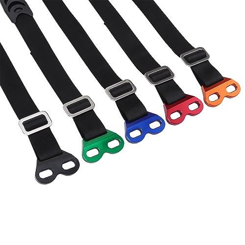 Image of WOOSTAR Two Holes Front Adjustable Tugger Strap Replacement for CRF YZF YZF X WR Suzuki RMZ KXF Kayo T4 T6 Motorcycle Off-Road Vehicle Dirt Pit Bike Motocross Black