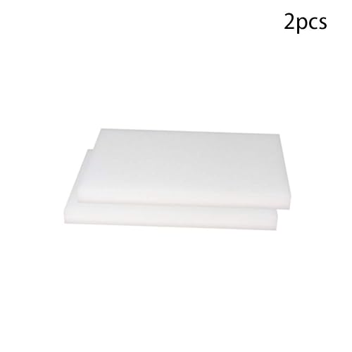 Miniatura 3 de Othmro Hoja de plástico POM blanca de 0.39 x 3.94 x 5.9 pulgadas, 2 piezas, lámina de plástico rígido imprimible y duradero, materiales de bricolaje