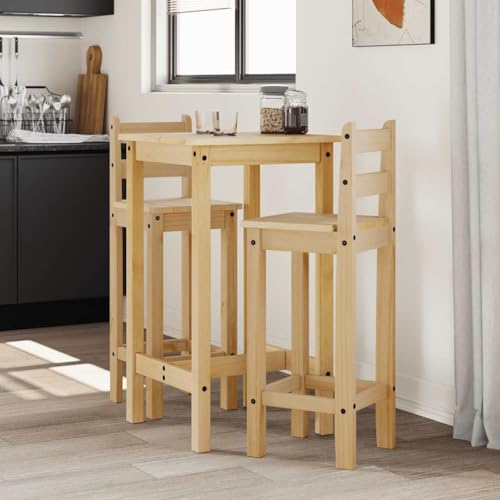 Mesa y sillas de madera maciza conjunto de muebles rústicos de comedor