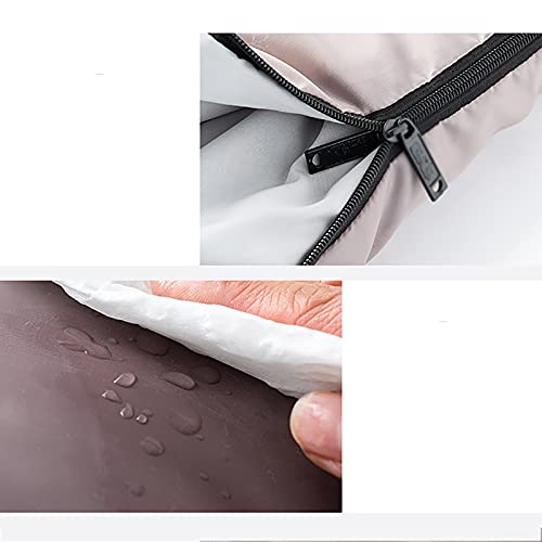 Jianghuayunchuanri Bequemer Schlafsack Outdoor Camping Allgemeine Schlafsack Erwachsene Wärme und verdickte tragbare Schlafsack Indoor- und Outdoor-Aktivitäten (Farbe : Rice Coffee, Size : 220x75cm) - Image 7