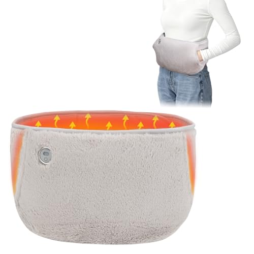 湯たんぽ 無水式 5段階温度調整 2種類給電方法 USB 給電式 電熱腰ベルト ハンドウォーマー ウエストウォーマー 電熱腹巻き 省エネ 電気マット 軽量 暖房器具 手/腹/腰用 アウトドア キャンプ 防寒グッズ 洗える 省エネ 節電 過熱防止 冷え対策