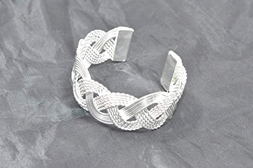 Handmade Design Silver Plated Cuff Bracelet Fashion Jewellery