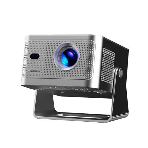 Image of Magcubic Smart Projector 4K Support, Portable Projector with Wifi and Bluetooth, TV Stick Built-in, Auto Focus & Obstacle Avoidance, 650 ANSI, Voice Control, Home Theater Movie Proyector Outdoor