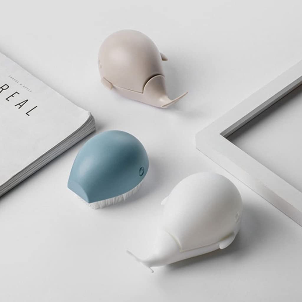 Hisocute Washing Brush Whale Washing Brush Fingernail Brush Toe Cleaning Brush Nail Brush Cleaning Brush Bottle