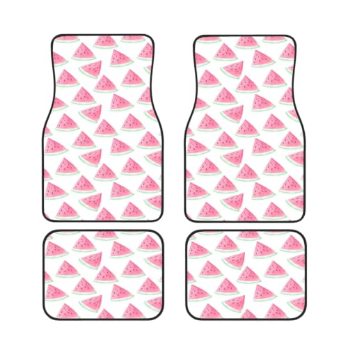 Alfombrillas de coche de neopreno con diseño de sandías y base antideslizante