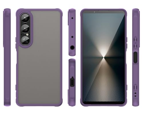 Coque de protection Sony Xperia 1 VII violette contre les chutes accidentelles