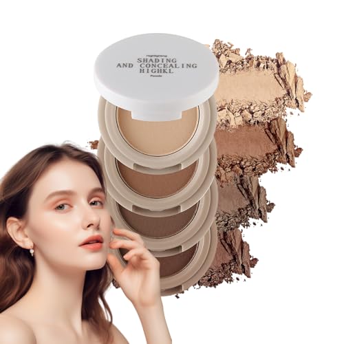 Stackable Makeup Palette, Portable Makeups Cosmetics, 1.57x1.18in Travel Blush Eyeshadow Contours, Eyeshadow Contour Palette, Cosmetic Kit for Face, Eyes, Cheeks, Facial Beauty