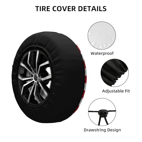 Image of Funny Duck Spare Tire Cover Weatherproof Universal Wheel Protectors Cute Duck Wheel Covers for Rv Camper Travel Trailer SUV Truck 14 Inch