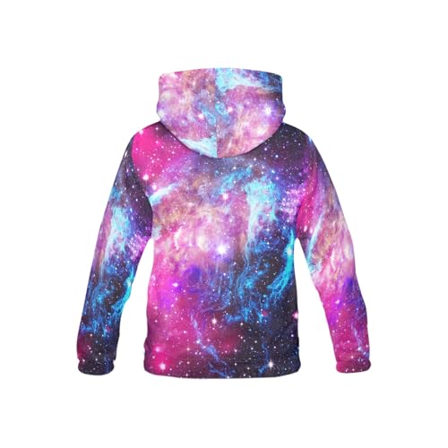 Starry Sky Space Galaxy Long-sleeve All Over Print Athletic Hoodies Pullover Sweatshirt2