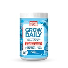 Healthy Heights Grow Daily Kids Protein Drink Mix Plain - High Protein Shake for Kids 3+, 10.6 oz