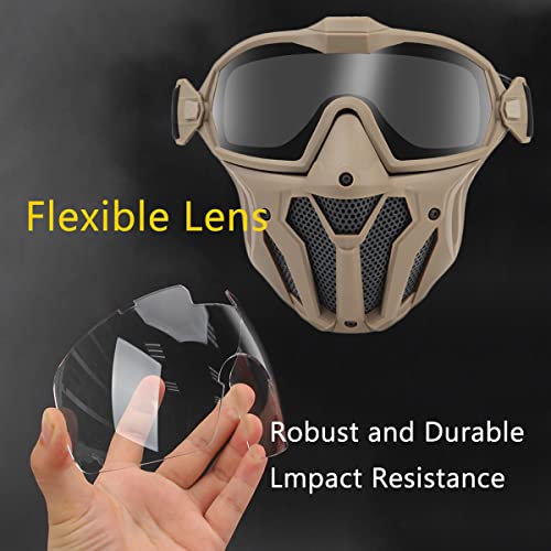 Masque airsoft lunette détachable protection paintball chasse