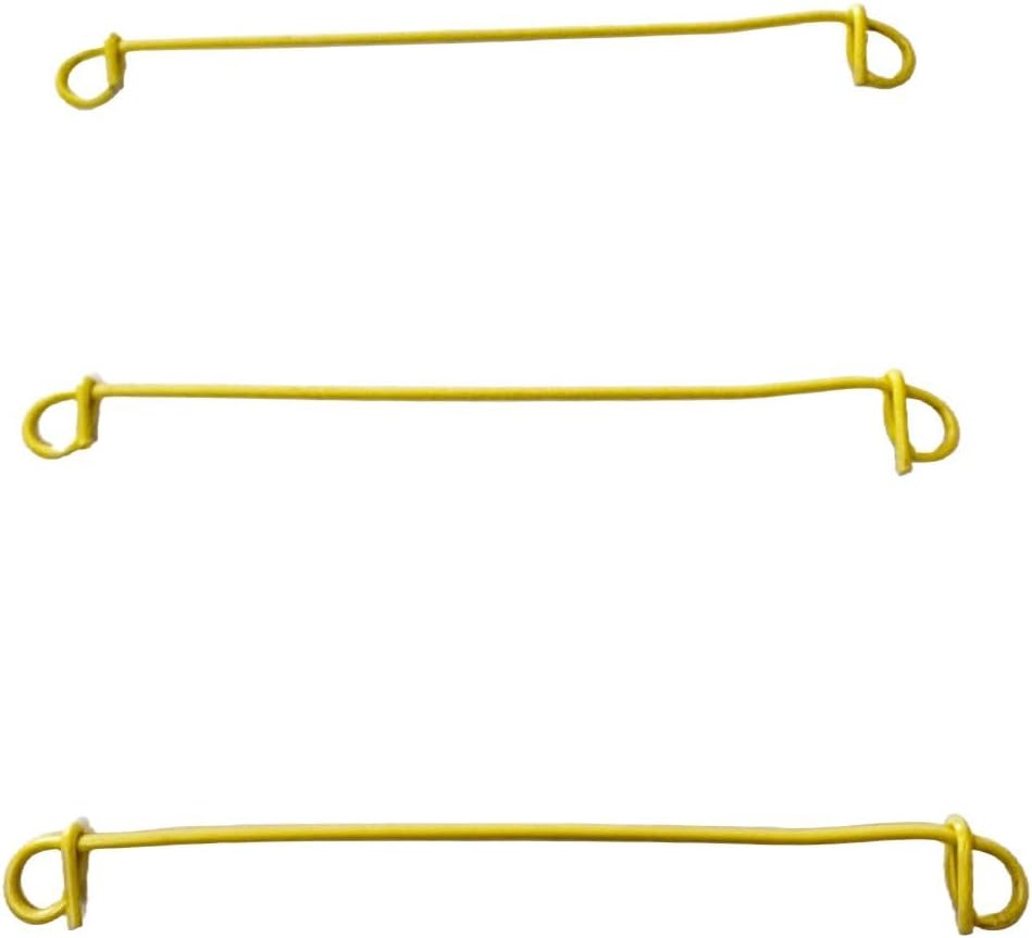 23-269 6in. 16 Gauge 1000 Pc. Yellow PVC Coated Double Loop Reinforcement Cable Rebar Wire Ties