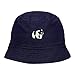 Mens Bucket Hat Panda Embroidered Washed Cotton Classic Bucket Hat Navy