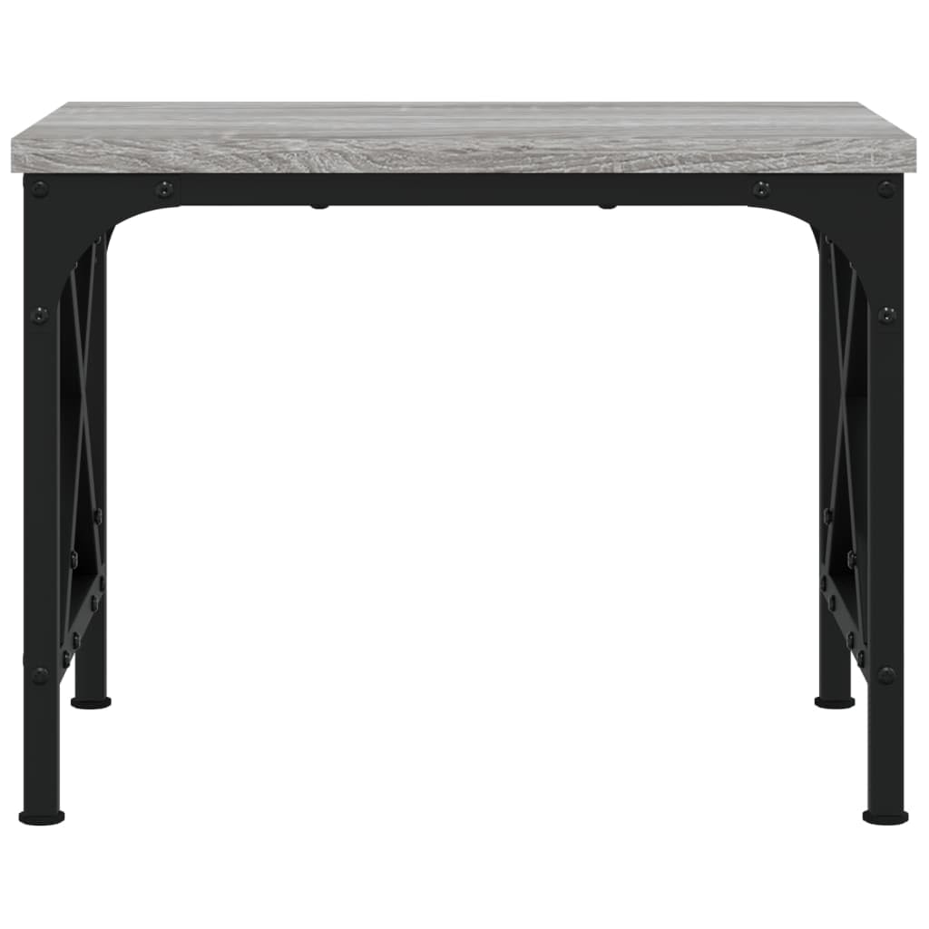 vidaXL Support d'Imprimante, Organisateur de Dossiers avec Pieds Réglables, Étagère de Rangement Bureau Intérieur, Sonoma Gris Bois d'Ingénierie