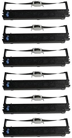 Miniatura 2 de SuppliesMAX Repuesto compatible para Okidata MICROLINE 620690ML-620ML-690 cintas negras para impresora (6PK) (44173403)