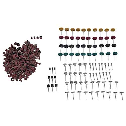 Rufsmaan 423Pcs Sanding Drum Sleeves, Replacement Buffing Polishing Wheel Set Drums Mandrels For Grinding #TOP5