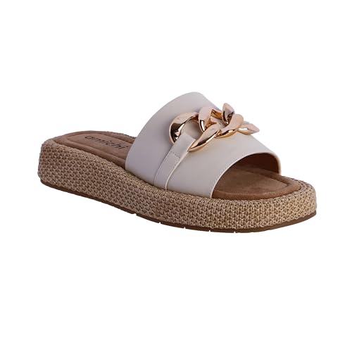 AMICHI - Sandalias Mujer Planas Comodas Para Vestir y Casual - Zapatillas Plataforma Verano - Nina