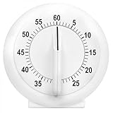 Chef Valley Kitchen Timer 60 Minute - Mechanical Timing - Loud Alarm - for Cooking, Baking, Gym, Homework, or Office Meetings (White)
