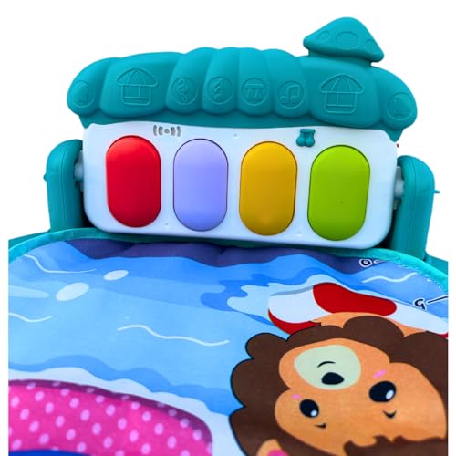 Tapete Ginásio De Atividades Play Piano Kidino Confortável Tapete de Atividades Bebe Com Piano Music