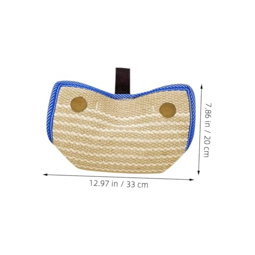 Coussin de morsure en jute pour chien d'entraînement et boudin de traction - 3