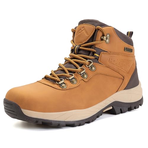 Image of CC-Los Women's Waterproof Hiking Boots - Lightweight Slip Resistant Outdoor Trekking Ankle-High