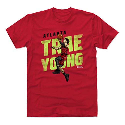 500 LEVEL Trae Young Shirt (Cotton, X-Large, Red) - Trae Young Lay Up G WHT