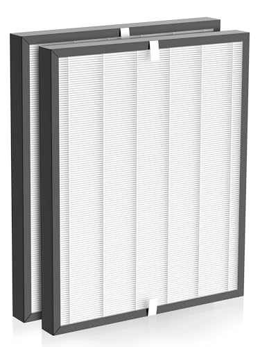 PureAlis 3000 Replacement Filter Compatible with Air Doctor 3000 Air Purifiers – 2 Premium Efficiency Filters Compare to Part# ADF3001 (Not for 3500)