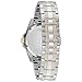 Bulova Men's Classic Two-Tone Stainless Steel Box Set with Champagne Dial Quartz Watch and Gold Tone Chain Bracelet, Crystal Accents Style: 98K106