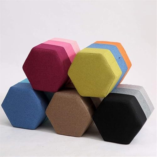 Tabourets hexagonaux rembourrés : la solution d'assise d'appoint confortable et compacte