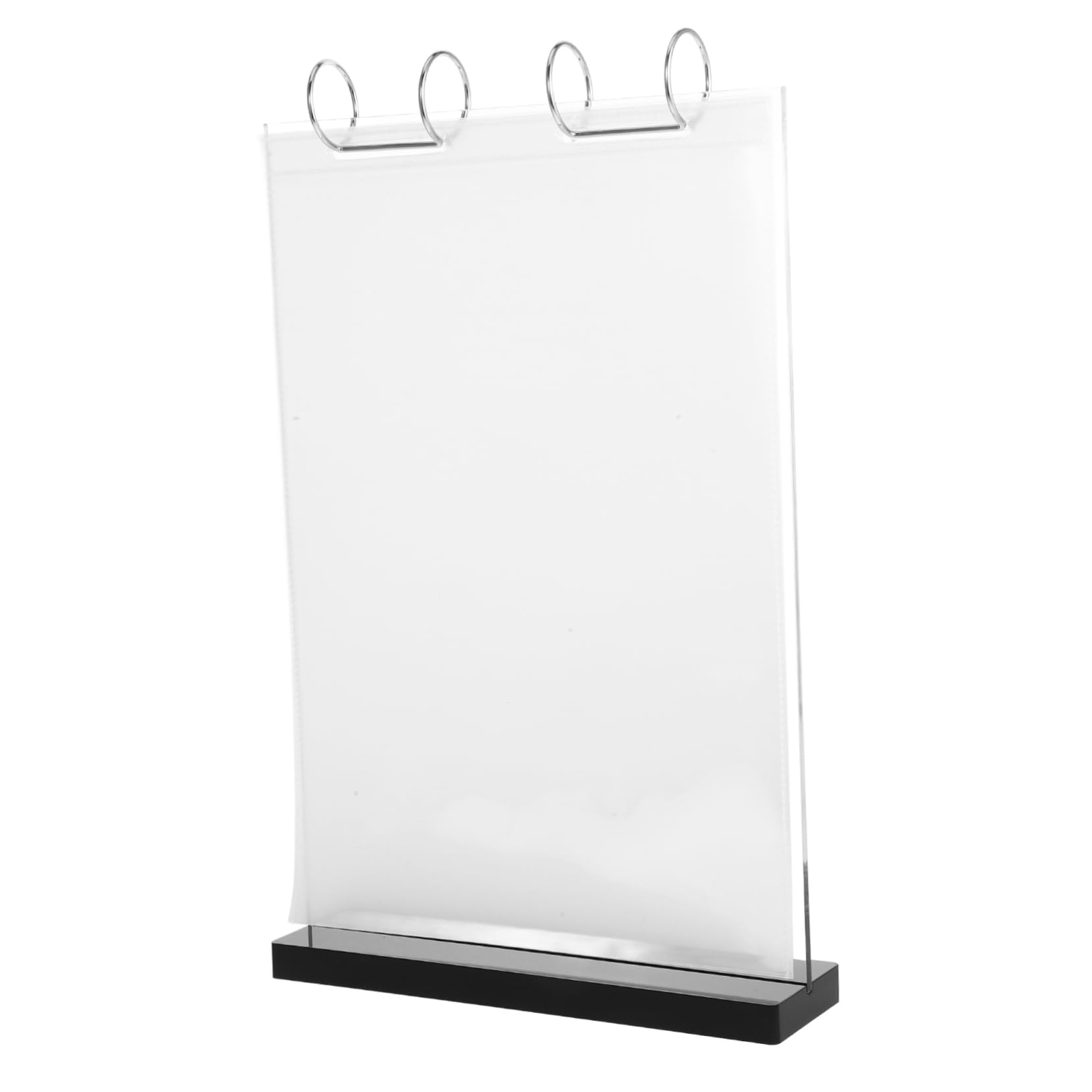 Ciieeo Expositor de Menús Transparente de Acrílico Soporte de Letrero para Mesa Banquetes y Cafeterías Soporte de Exhibición de Acrílico