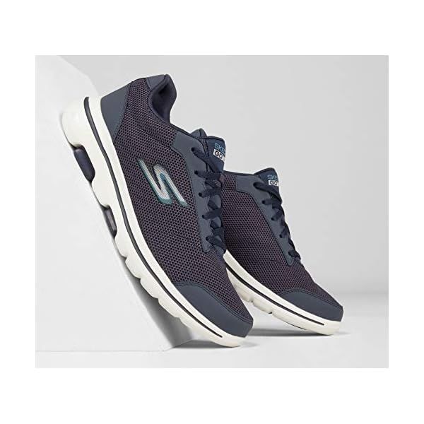 Skechers Men's Gowalk 5 Qualify-Athletic Mesh Lace Up Performance Walking Shoe Sneaker, Navy/Blue, 10 - Image 8