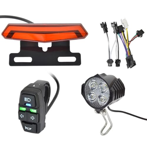 Accesorios para portabicicletas trasero con juego de luces de freno y bocina con interruptor