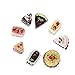 8pcs Dollhouse Dolci Dolci da 1/12 o 1/6 Dollhouse Dollhouse Dolci in miniatura Gusti assortiti di dolci in ciliegio alla fragola cioccolato, dolci della casa delle bambole, torta di simulazione