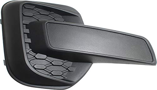 Evan Fischer Front Passenger Side Fog Light Cover Compatible With 2010-2015 Chevrolet Equinox For LS or LT Models Textured Black GM1039128