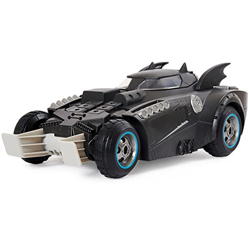 BATMAN Batman Launch and Defend Batmobile Remote Control Vehicle with Exclusive 4-inch Batman Figure, Kids Toys for Boys