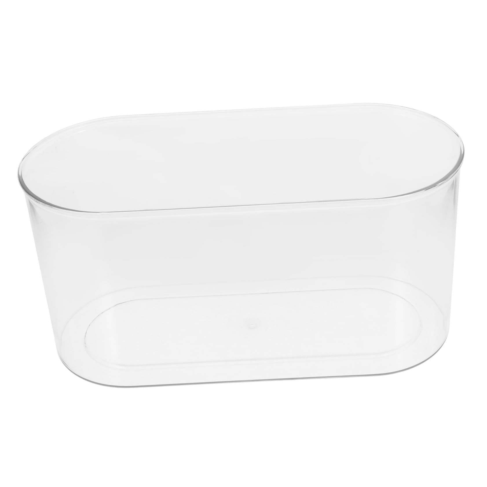 Bocal de poisson transparent oval HEMOTON en plastique pour betta