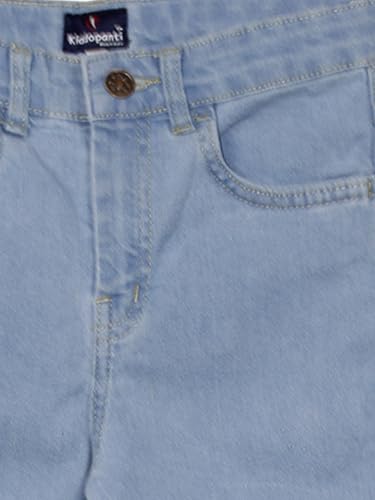 Image of KiddoPanti Boys Full Length Stretchable Straight Fit Washed Denim Jeans