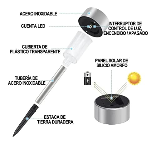 Luminaria LED Luz Solar,10 Luminaria Poste,luz solar para jardim,Energia Solar para Iluminação Exter