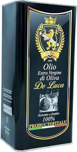 Scopri offerta per Olio Extravergine Di Oliva Evo 100% Italiano Monocoltura Carolea Estratto a Freddo Made In Calabria De Luca L'eccellenza Italiana Che Fa Sognare Il Mondo (5 Litri)