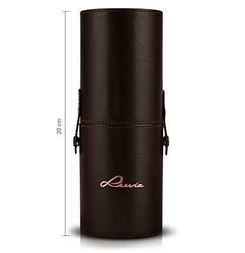 EXCLUSIVE : Professional Make up Brushes, “Golden Queen” 15 Brush Set including Satin Tube by LUVIA COSMETICS - Image 3
